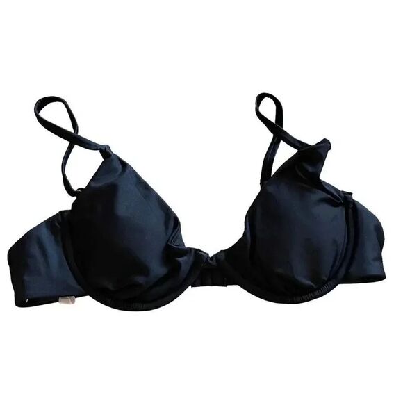 Andie The Sicily Bikini Black  Adjustable Straps Underwire Top
Bra Size M #1452 - Picture 3 of 10